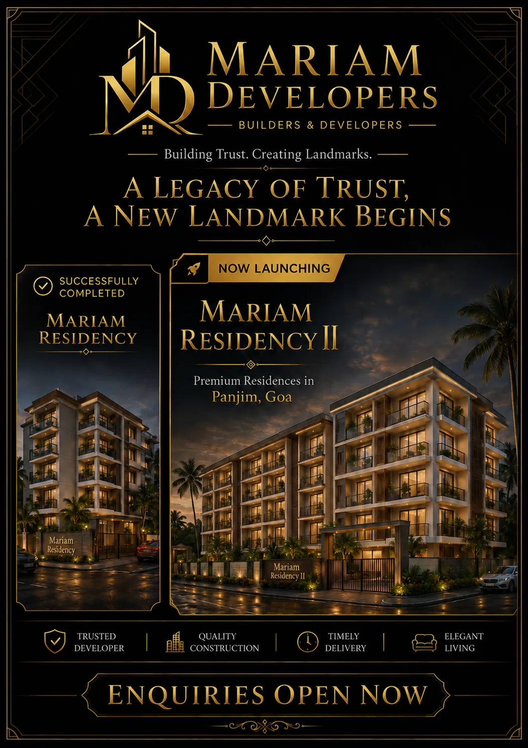 Mariam Residency completed residential project