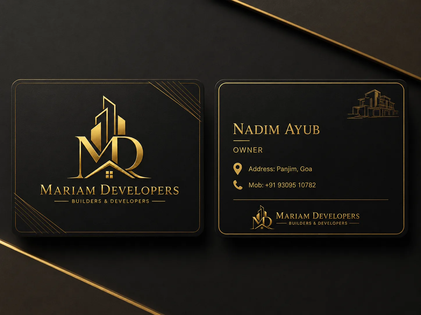 Mariam Developers business card
